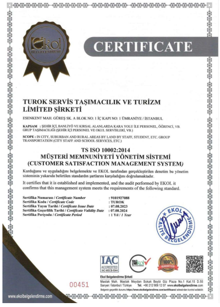 TS ISO 10002:2014